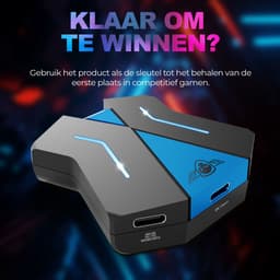 Spirit of Gamer Converter – Converter muis – Geschikt voor PS4, PS3, Xbox One, Nintendo Switch – Compatibel met verschillende Consoles – ideaal voor FPS-spellen – geschikt voor elke muis en keyboard – Zwart/Blauw — thumbnail 5