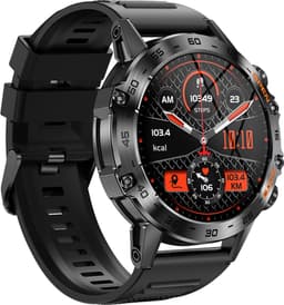 Kiraal Breeze - Stoer en Krachtige Smartwatch Design - Android & iOS - Voor De Moderne Man - Zwart — thumbnail 3