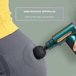 Fascia Massage Gun – Draadloos Massage Pistool – Diverse Opzetstukken – Mini – Lichtgewicht - Spier Ontspanning – Professioneel Massage Apparatuur – Verlichting van Pijn en Ongemak – Gericht op Nek en Cervicale Wervelkolom — thumbnail 4
