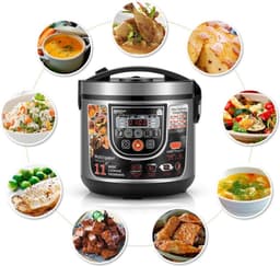 Multicooker Airfryer - Slowcooker met Timer - Pressure Cooker Electrisch - 5L - 860W — thumbnail 3
