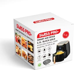 Swiss Pro+ Airfryer SP-AF6.5L.BG airfryer XXXL - Intelligente Heteluchtfriteuse Digitaal- 6.5 L - XXXL 1500W Black/rose gold — thumbnail 5