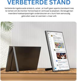 Thuys - Portable Monitor - Draagbare Monitor - Draagbaar Scherm - Hoogwaardige Kwaliteit — thumbnail 3