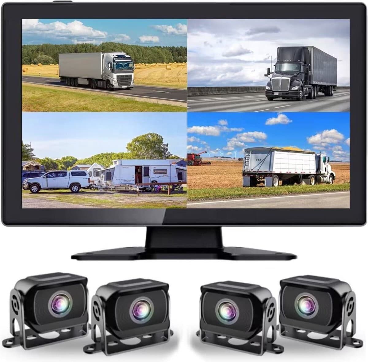 ZenXstore Voertuig gemonteerde alles-in-één machine met intelligente panoramische bewakingscamera en scherm ultime geschikt voor kampeerwagens, trucks, klepwagens en nog meer grote wagens — afbeelding 1