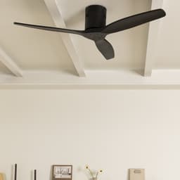 CREATE - Plafondventilator 40W silent Ø132 cm - Met Afstandsbediening - 6 Snelheden - Timer - Zomer/Winter functie - Zwart - WIND CALM — thumbnail 4