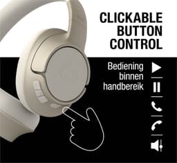 Fresh ‘n Rebel Clam Fuse – Draadloze Bluetooth Koptelefoon met Active Noise Cancelling - 45 uur Speelduur - Silky Sand — thumbnail 5