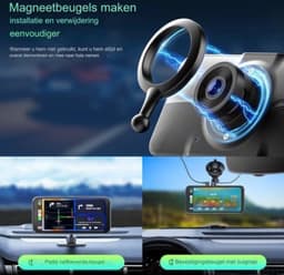 Dual dashcam - Dashcam voor en achter - Auto camera dashcam - Dashcam auto - Dual dashcam voor auto - Zwart — thumbnail 2