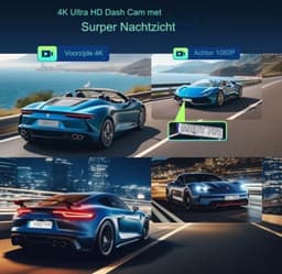 Dual dashcam - Dashcam voor en achter - Auto camera dashcam - Dashcam auto - Dual dashcam voor auto - Zwart — thumbnail 3