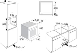 ETNA MO670MZ - Oven met magnetronfunctie - Matzwart - 60cm - Turbo-hetelucht 30-250°C - 71 Liter - Grill — thumbnail 4