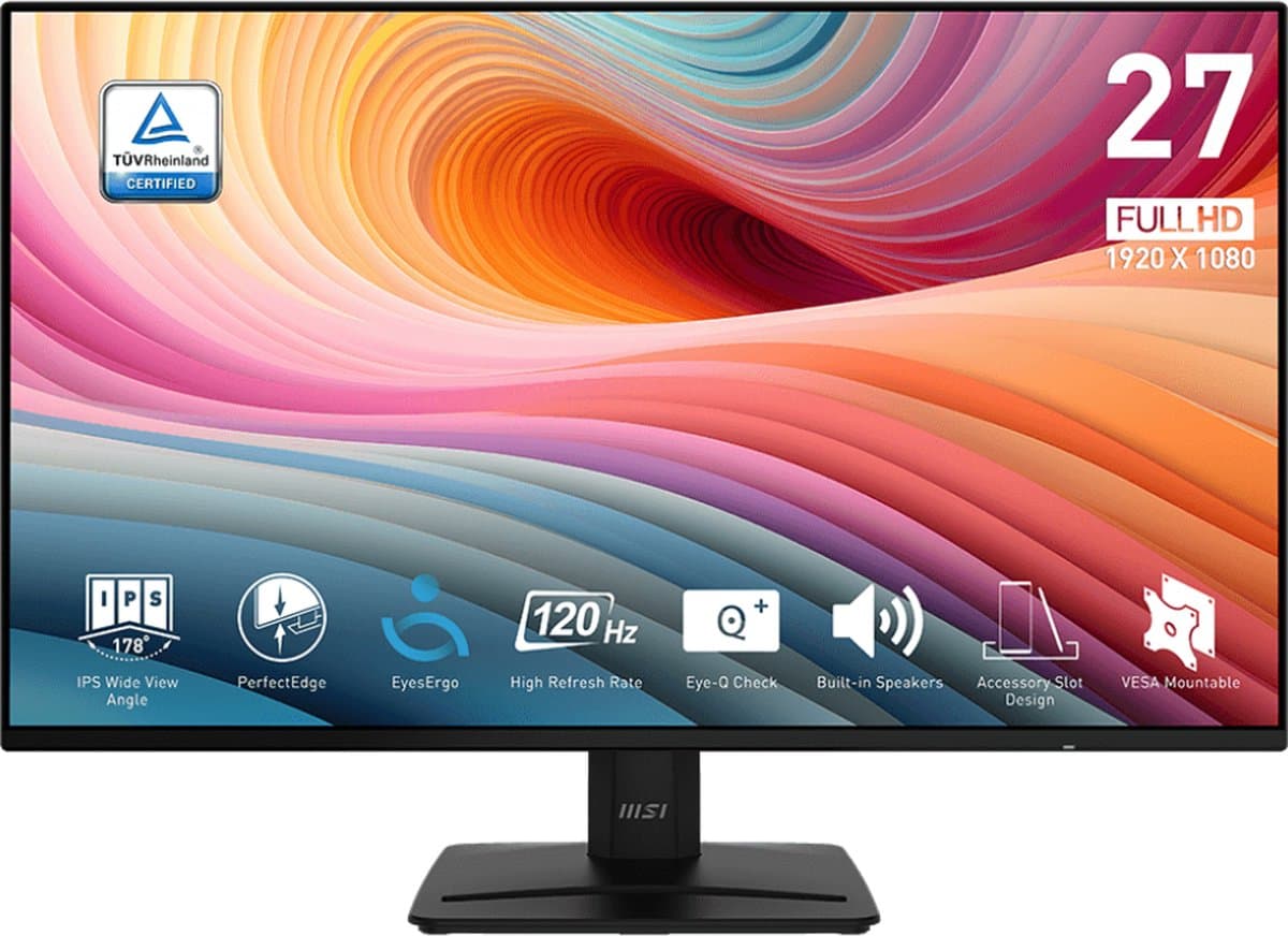 MSI PRO MP271A E2 - Full HD Monitor - 120hz - 27 inch — afbeelding 1