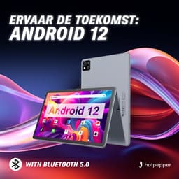 Hot Pepper DT20 - Android 12 (2024) Tablet - WiFi - 6GB RAM - 128GB - Octa Core Processor - 10.1 inch - GPS - 7000 mAh - Grijs — thumbnail 5