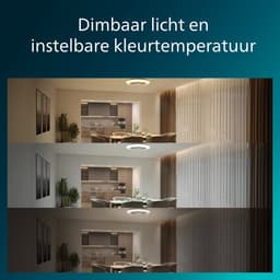 Philips Amigo Ventilator - Energiezuinige LED verlichting - Plafondlamp - Instelbare kleurtemperatuur - 48,5 cm diameter -Afstandsbediening - Wit met glinstereffect — thumbnail 5