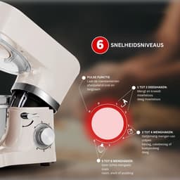VELTRR® Keukenrobot - Keukenmixer - Deegmachine Zwaar Deeg — thumbnail 3