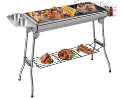 Betaalbare Goederen® houtskool BBQ - RVS - buitenkeuken - - Barbecue - barbeque - barbecues - familie - eten gezelligheid