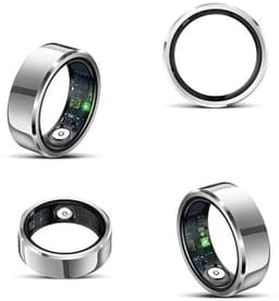 DrPhone RingSense V2 - Smart Ring - Europese ringmaat 62 - IP68 Waterdicht - 24-Uur Hartslagmonitoring – Slaapmonitor – Stappenteller – Mobiele App - Zilver — thumbnail 1