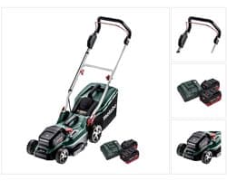 Metabo RM 36-18 LTX BL 36 accugrasmaaier 36 V ( 2x 18 V ) LTX Brushless + 2x accu 5,5 Ah + lader