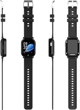 GPSHorlogeKids© - smartwatch kinderen - GPS horloge kind – kleinste model 2025 – kinder smartwatch - 4G videobellen - spatwaterdicht - SOS alarm - incl. SIM - PAX Zwart — thumbnail 4