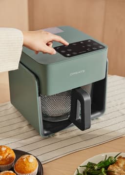 CREATE - Olievrije friteuse van 4,2 L met stoomfunctie - Sage - AIR FRYER CRYSTAL — thumbnail 5