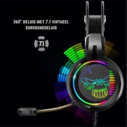Spirit of Gamer ELITE-H10 Gaming Headset - 7.1 Virtueel Surround Sound - RGB Verlichting - USB Aansluiting - PC Compatible - Gamer Koptelefoon Met Microfoon — thumbnail 5