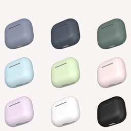 AirPods Hoesje geschikt voor Apple AirPods 4 – Legergroen - Siliconen Beschermende Case — thumbnail 4