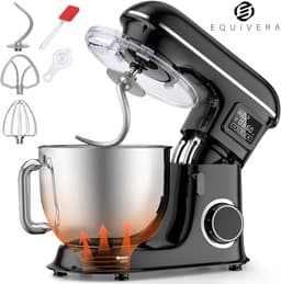 Equivera Deegmachine - Kneedmachine - Deegmixer - Keukenmixer - Keukenmachine — thumbnail 1