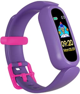 DrPhone KidsTime X13 – Smartwatch Voor Kinderen – IP68 Waterdichte Smartwatch – Hartslagmonitor – Slaapmonitoring – Mobiele App (Alleen voor Android Systeem) - 0.96 Inch TFT Kleurenscherm – Stappenteller – Calorie teller - Paars — thumbnail 1