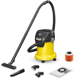 Kärcher KWD 3 V-17/4/20 Suction Brush Kit Nat- en Droogzuiger - 17 liter container - Incl. extra borstels - Vliesfilterzak - Compact — thumbnail 1