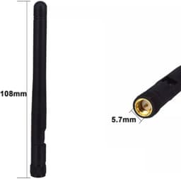 Auto Antenne - Korte Universele Radio Antenne - FM / AM - 10cm Lang - Zwarte — thumbnail 2