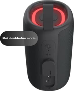 Fresh 'n Rebel Draadloze Speaker - Draadloze Bluetooth Speaker - Met RGB-verlichting - Zwart — thumbnail 3