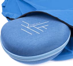 PowerLocus Koptelefoon Case - Koptelefoon Hoes- Hardcover – Harde Beschermhoes voor voor opvouwbare koptelefoon - Over Ear & On-Ear - Blauw — thumbnail 3