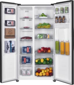 Fram FSBS-HM440NFXWDE++ Amerikaanse Koelkast – Side-by-Side – 439L – Waterdispenser – No Frost – LED Touch Display – Zilver — thumbnail 3
