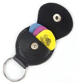 Actie4you® - Zwart PU Lederen Plectrum Houder - Gitaar – Plectrum Hoes - Sleutelhanger — thumbnail 1
