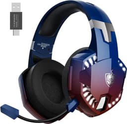 PHOINIKAS G2000 Max - 2.4GHz Draadloze Gaming Headset - met microfoon - Over-ear Koptelefoon - Nintendo Switch/PS4/PS5/PC/Xbox - Verblindend blauw — thumbnail 1