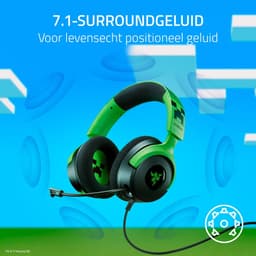 Razer Kraken V4 X - Gaming Headset - Razer Chroma RGB - PC, Console & Mobiel - Minecraft Edition — thumbnail 5