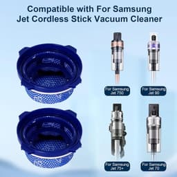 HEPA-filter (2 stuks) geschikt voor Samsung Jet 75, Jet 70, Jet 75+, Jet 60 en VS9000RL draadloze stofzuigers – micro-handheld vervangende onderdelen. — thumbnail 2
