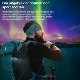 Mawiva Tech PRO - Smartwatch - AMOLED - Smartwatch Heren - Mawiva Tech Smartwatch - Geschikt voor iOS en Android - Nederlandstalig - Sporthorloge - Gezondheidsanalyse - Sportanalyse - Bellen - Muziek/Audio Luisteren - Ergonomisch - Zwart — thumbnail 3