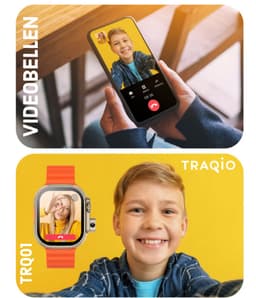 Traqio TRQ01 - smartwatch kinderen - gps horloge kind - kinderhorloge bellen - gps tracker kinderhorloge - kinderhorloge met gps - kinderhorloge — thumbnail 5