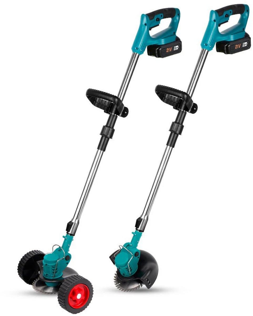 Elektrische grasmaaier - 1 accu - grasmaaiers - grasmaaier accu - grasmaaier elektrisch - grastrimmer - tuin — afbeelding 1