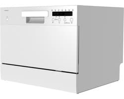 MEDION Tafelvaatwasser DWT 60 (capaciteit 6 couverts, 7 programma’s, LED-display, 47 dB, MD37496), wit
