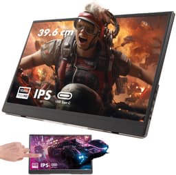IPS Portable Game Monitor - Touchscreen - Beeldscherm 15.6 Inch - HDMI & USB-C - Full HD - Computerscherm - Draagbare Monitor — thumbnail 1