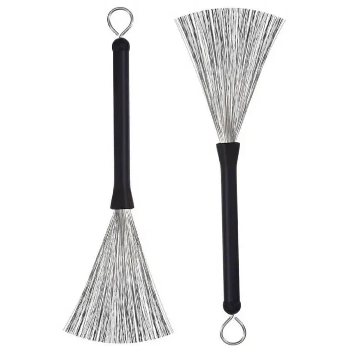 Drum Brushes 1 paar - Rubber Handvat - Jazz Drum - Lengte Ca 32.5 cm - — afbeelding 1