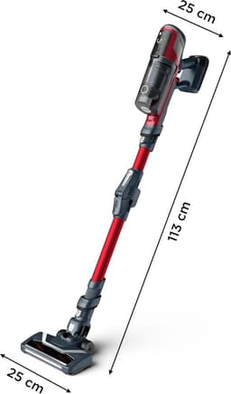 Rowenta RH6471, steelstofzuiger, zwart/rood — thumbnail 2