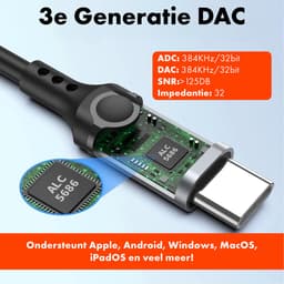 USB C Oordopjes met Draad en Microfoon - USBC Oortjes - USB-C Oordoppen - Voor 15 Pro Max en S24 Ultra — thumbnail 3