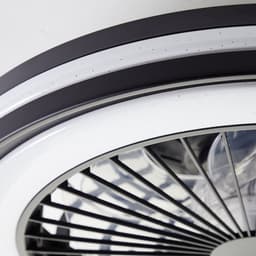 Brilliant Palmero - Plafondventilator - Plafondventilator - LED 40W - 3000K-6500K - Dimbaar - Zwart — thumbnail 4