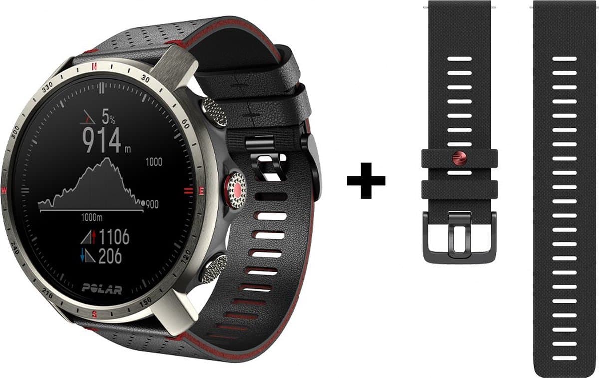Polar Grit X Pro Sapphire Horloge Zwart M-L — afbeelding 1