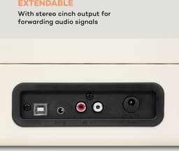 Auna Platenspeler voor platen, USB-platenspeler met luidspreker, Platenspeler in retro-design, Audio Record Player, Moderne vinyl-speler, Krachtige platenspeler turntable — thumbnail 3