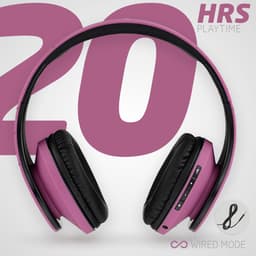PowerLocus P2 - Draadloze Over-Ear Koptelefoon Inklapbaar - Bluetooth Hoofdtelefoon - Met microfoon – Headphone - Micro SD mode – Incl. Carry Case - Zwart/Purper — thumbnail 3