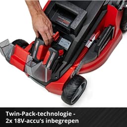 Einhell Accu Grasmaaier GE-CM 43 Li M Kit - Power X-Change - 36 V/Li-ion - Maaibreedte 43 cm - Aanbevolen gazonoppervlakte: tot 600 m² - 63 L opvangbak - Maaihoogte: 25-75 mm - Incl. 2x 4.0Ah accu + 2x oplader — thumbnail 5