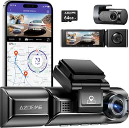 AZDome M550 Pro 3CH 4K Wifi GPS 64gb dashcam voor auto — thumbnail 1