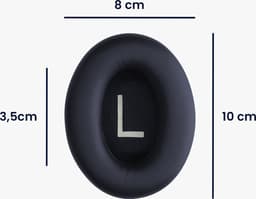kwmobile 2x oorkussens geschikt voor Bose Noise Cancelling 700 / NC700 - Earpads voor koptelefoon in donkerblauw — thumbnail 3