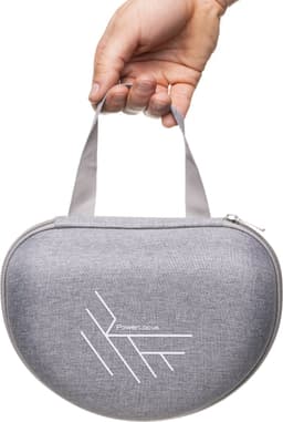 PowerLocus Koptelefoon Case - Koptelefoon Hoes- Hardcover – Harde Beschermhoes voor voor opvouwbare koptelefoon - Over Ear & On-Ear - Grijs — thumbnail 2